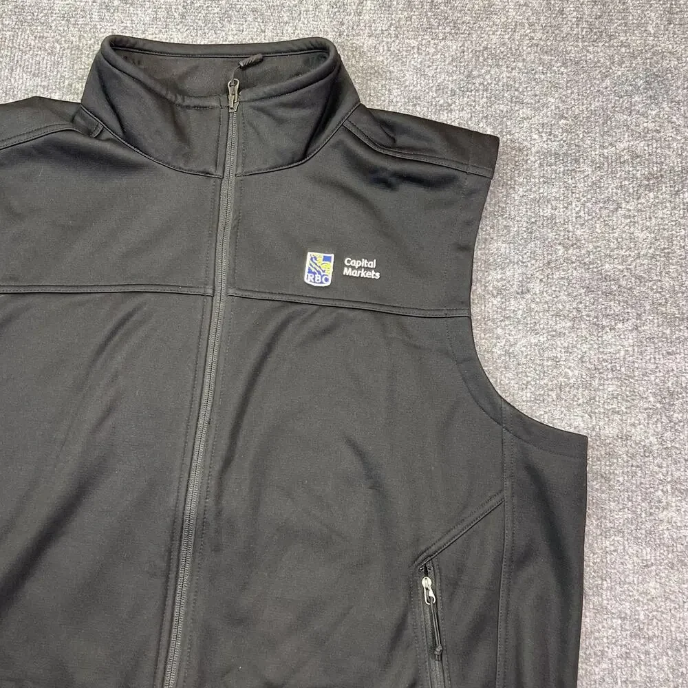 The North Face Vest Mens XL Black Windwall Full Zip RBC Capital Markets